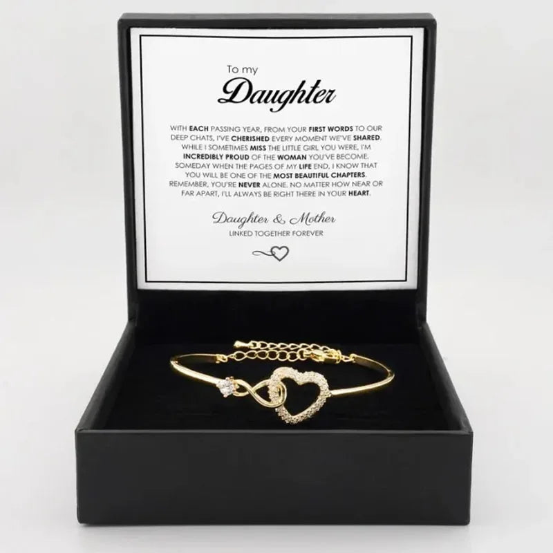 "To My Daughter" Forever Connected Bracelet Gift Set