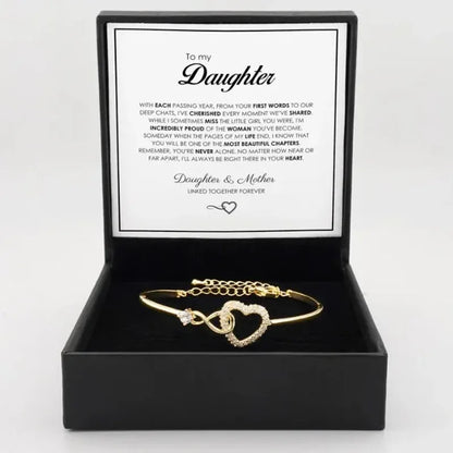 "To My Daughter" Forever Connected Bracelet Gift Set