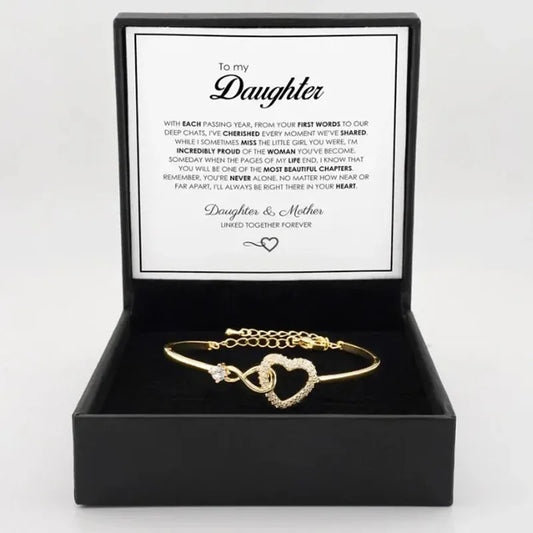"To My Daughter" Forever Connected Bracelet Gift Set